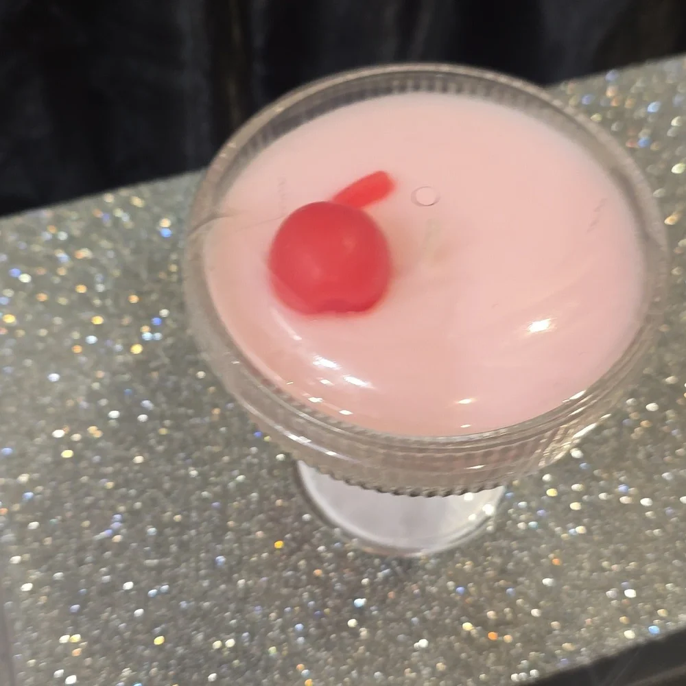 Bullseye Martini‎ Glass Cherry Candle